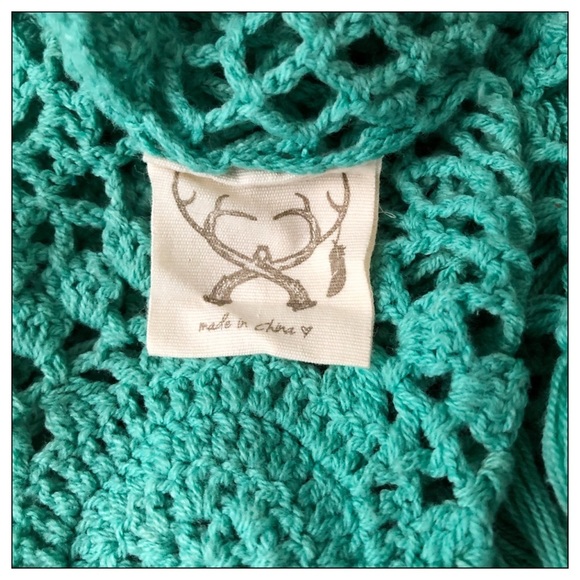 Rare Spell & The Gypsy Crocheted Mermaid Coat Duster One Size - Picture 9 of 10